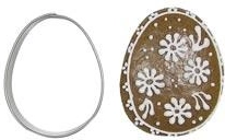 Formă decupaj din inox pentru prăjituri, ou, 5 cm