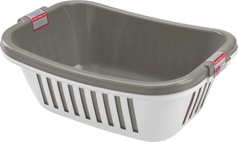 Coșuri din plastic pentru rufe curate HEIDRUN, set 2 bucăți