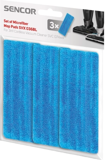 Set de lavete de mop din microfibră SENCOR SVX 036BL pentru SVC 074x