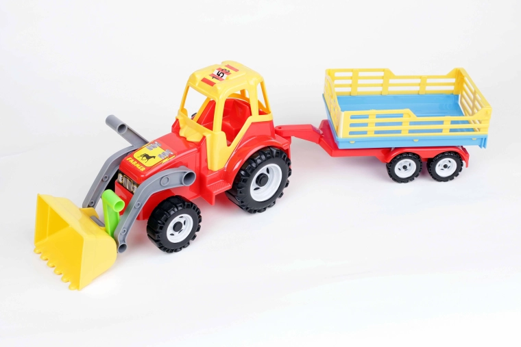 Tractor cu încărcător și remorcă - model 084