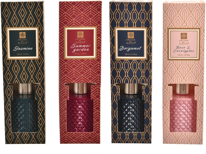 Difuzor de aromă 100 ml – cu bețișoare (4 variante)