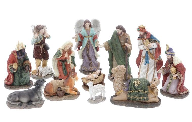 Scenă completă a ieslei pentru o atmosferă festivă