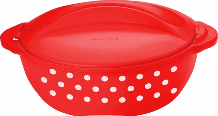 Vas termic TORO 3 l roșu cu buline albe