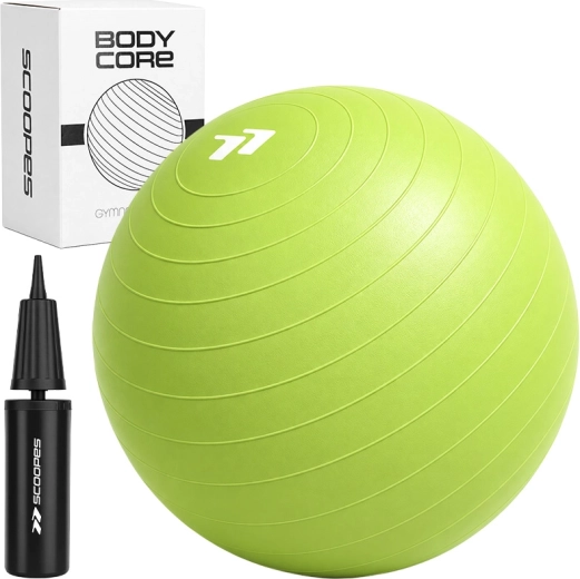 Minge de gimnastică BodyCore 55 cm verde