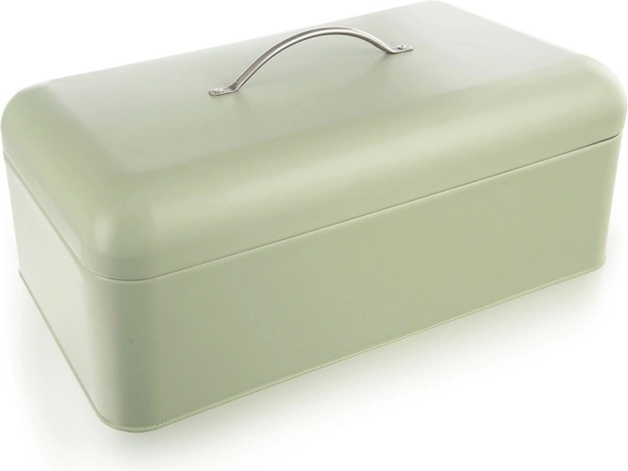 Cutie metalică pentru pâine GREENISH, verde mentă, 42,5 × 23 × 20 cm