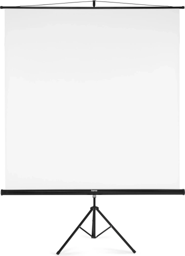 Ecran de proiecție pe trepied 180 × 180 cm 2în1 alb