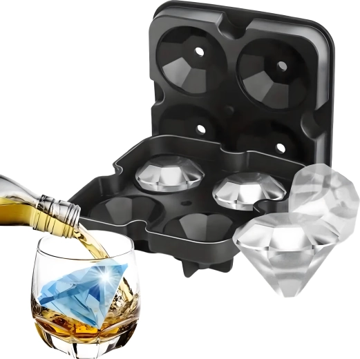 Gheață în formă de diamant pentru servire impecabilă