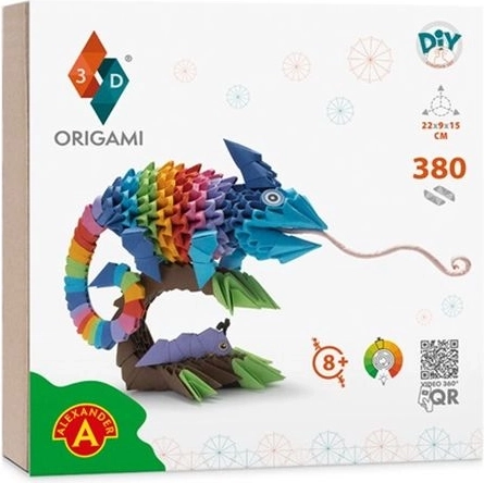 Origami 3D cameleon