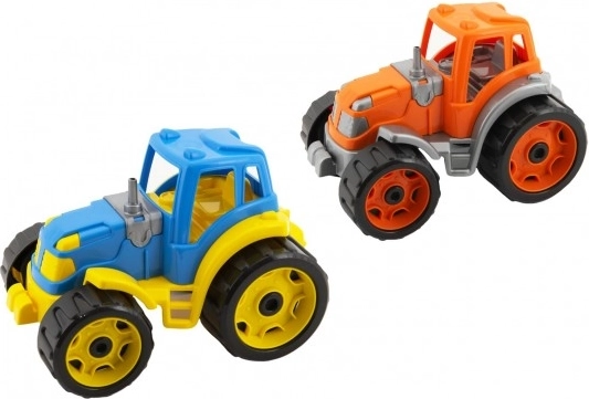 Tractor din plastic 25 cm cu rulare liberă pentru copii