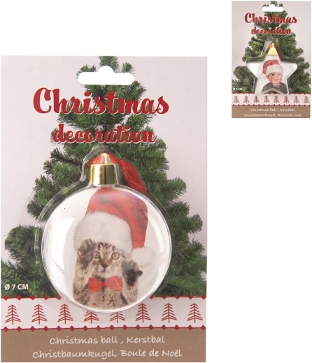 Ornament de Crăciun pentru fotografie din plastic (2 variante)