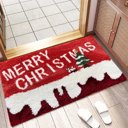Covoraș de intrare de Crăciun Merry Christmas 50 × 80 cm