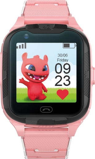 Ceas inteligent pentru copii Maxlife 4G cu GPS și Wi‑Fi – roz