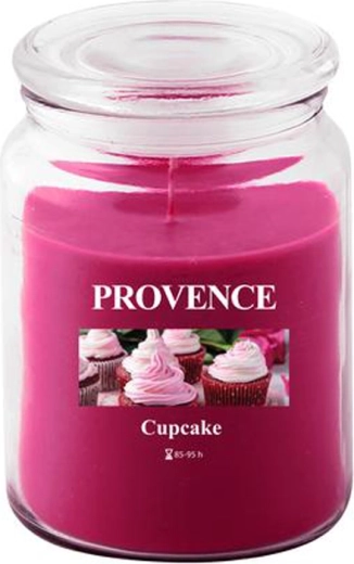 Lumânare parfumată în pahar PROVENCE cupcake 95 de ore