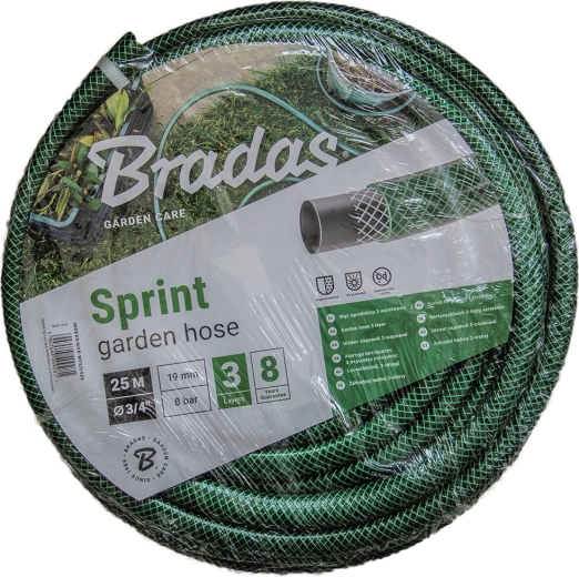 Furtun de grădină Sprint 3/4" 25 m, verde opac