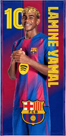 Prosop de baie cu uscare rapidă FC Barcelona Lamine Yamal 70 × 140 cm