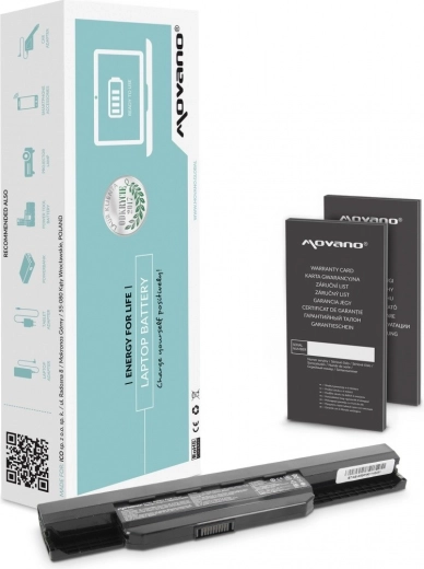 Baterie Movano pentru laptopuri Asus K53S/X53S/X53U/X54C 4400 mAh (48 Wh)