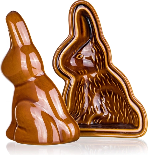 Formă ceramică de copt din două piese Iepure 21 × 14,5 × 10 cm