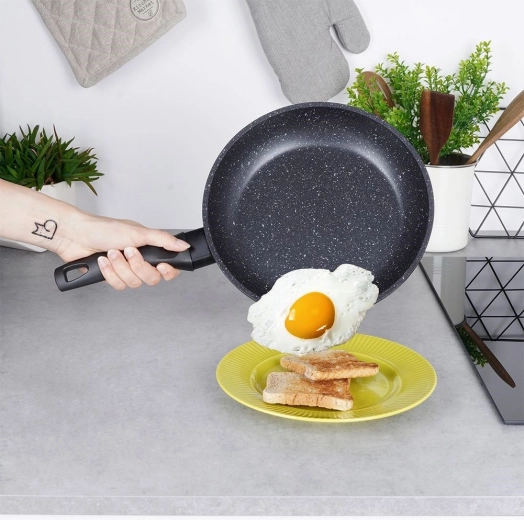 Suprafață antiaderentă granitată fără PFOA și PTFE