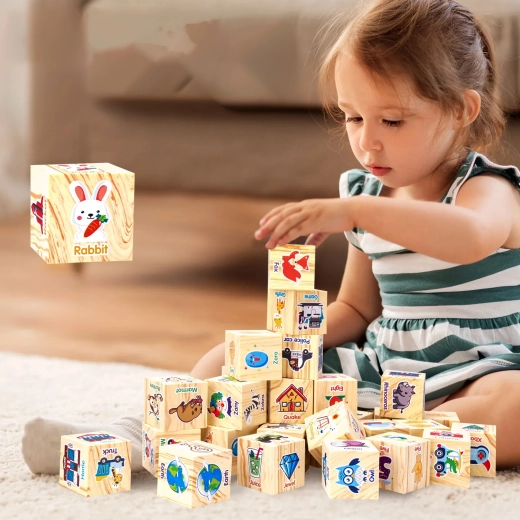 Cuburi educative din spumă pentru copii – engleză și numere, 20 buc.