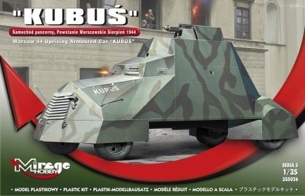 Kubuś – vehicul blindat autopropulsat al Insurecției din Varșovia, model din plastic de asamblat