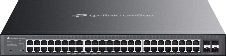 Switch tp-link omada gigabit cu 48× RJ45 cu PoE+ și 4× SFP, 230 W, fără ventilator