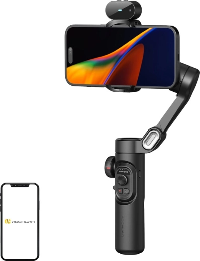 AOCHUAN Smart XE stabilizator pentru smartphone cu senzor AI, negru