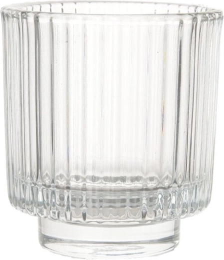 Sfeșnic din sticlă transparentă 8 × 8,5 cm