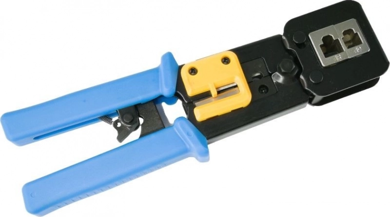 Clește de sertizat pentru conectori RJ45/RJ12/RJ11 (8P/6P/4P) pentru conectori trecători EZ