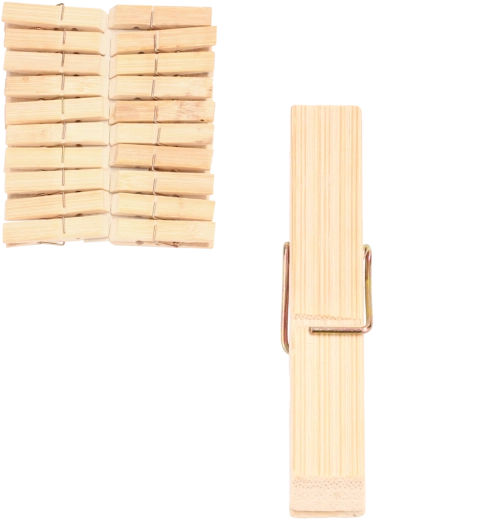 Cârlige de rufe din lemn, set 20 buc