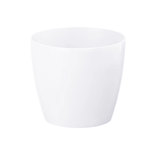 Ghiveci alb Magnolia 25 cm cu finisaj lucios