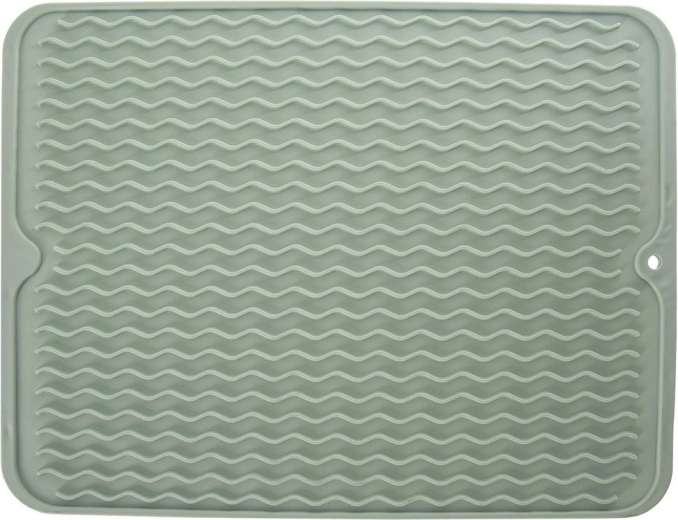 Suport de scurgere din silicon pentru vase, verde 40 × 30,5 cm