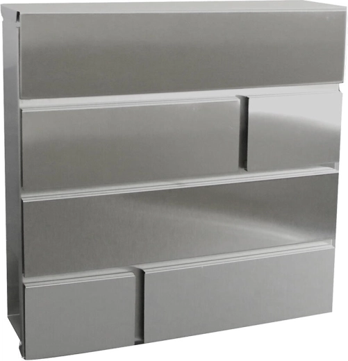 Cutie poștală BRICKS din oțel inoxidabil 370 × 370 × 105 mm