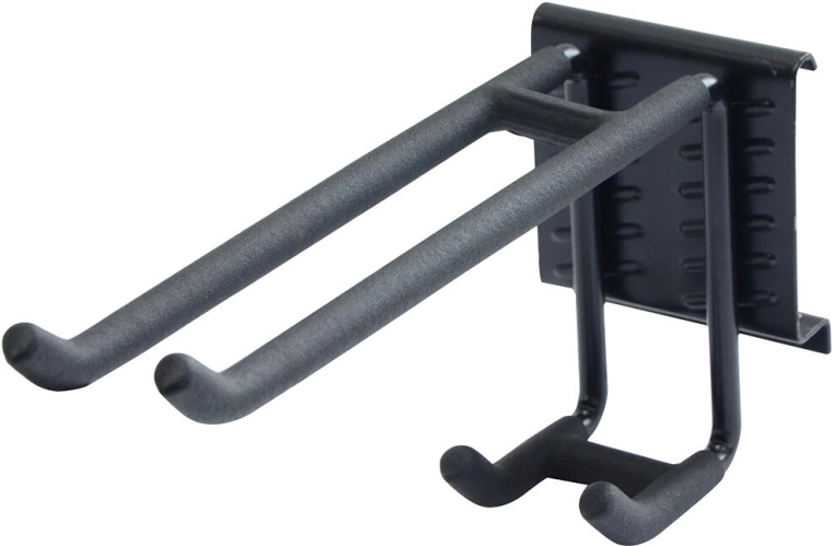 Cârlig dublu pentru unelte, pe 2 niveluri, 4,5 × 9 × 15 cm – sistem de agățare M.A.T.