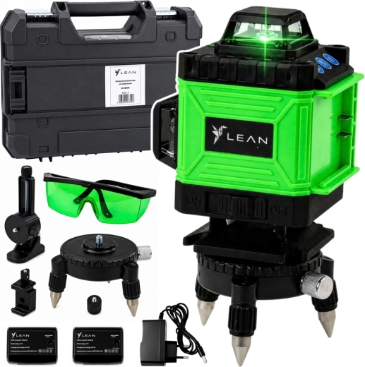 Nivelă laser 4D cu 16 linii și lumină verde