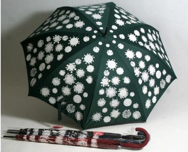 Umbrelă elegantă alb-negru