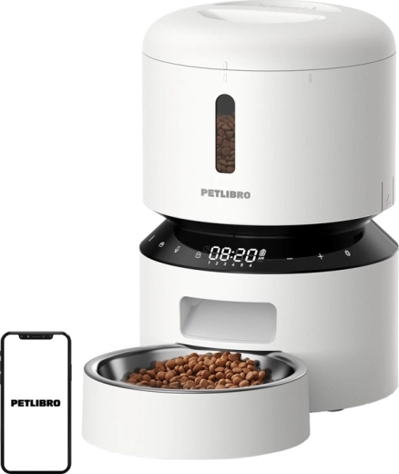 Dozator automat de hrană Petlibro Granary 3 l alb