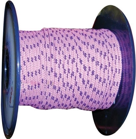 Sfoară împletită din poliester fără miez 2 mm, colorată – 200 m