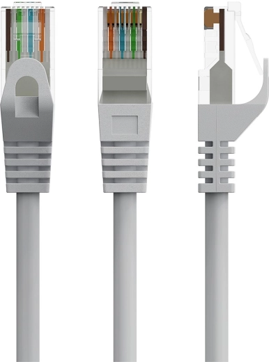 Cablu patch de rețea Cat 6 UTP, 0,5 m, gri