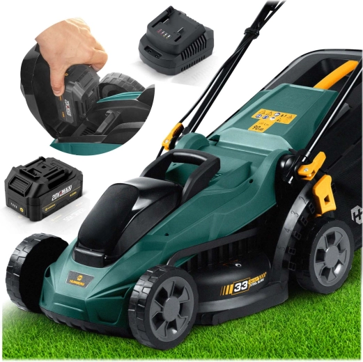 Mașină de tuns iarba pe acumulator Humberg 33 cm 20 V cu motor fără perii