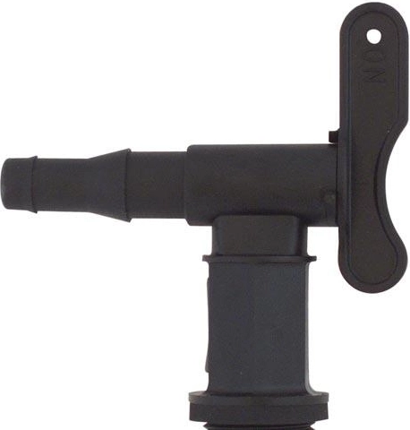 Robinet de golire inferior pentru bidon 50 l, plastic, negru