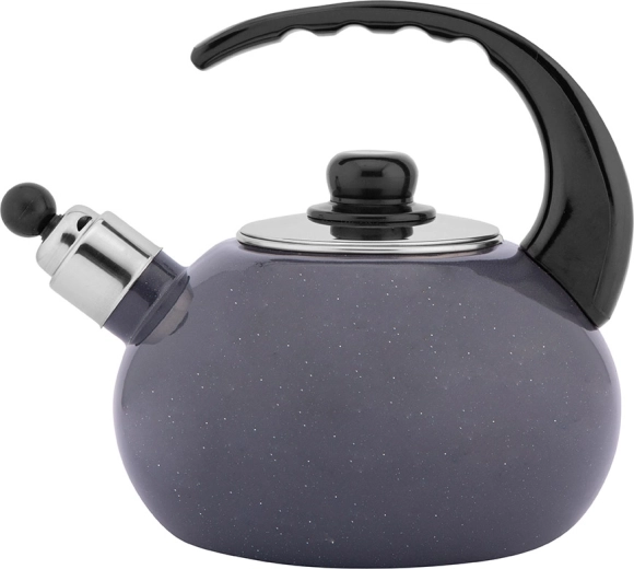 Ceainic emailat pentru apă 2,5 l gri cu model stropit