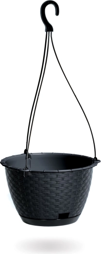 Ghiveci suspendat Ratolla Round W 24,3 cm antracit