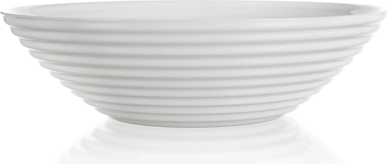 Bol de supă din sticlă 20 cm HARENA albă