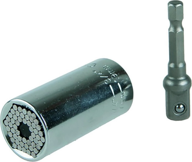 Cap tubular universal 3/8″ pentru șuruburi de 7–19 mm