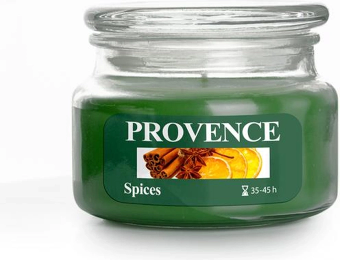 Lumânare parfumată în pahar PROVENCE condimente 45 de ore