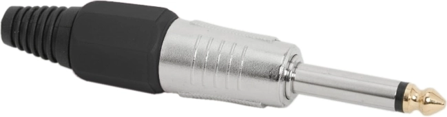 Mufă Jack mono de 6,3 mm, neagră