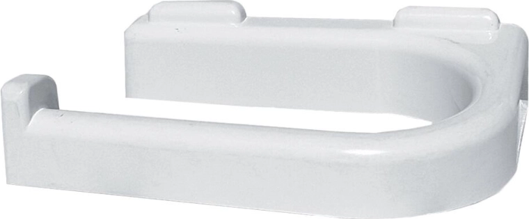 Suport de hârtie igienică de perete, plastic alb, 15,9 × 11 × 4 cm