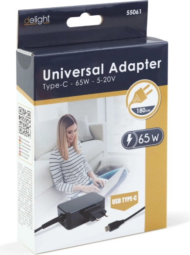 Încărcare rapidă Power Delivery de până la 65 W