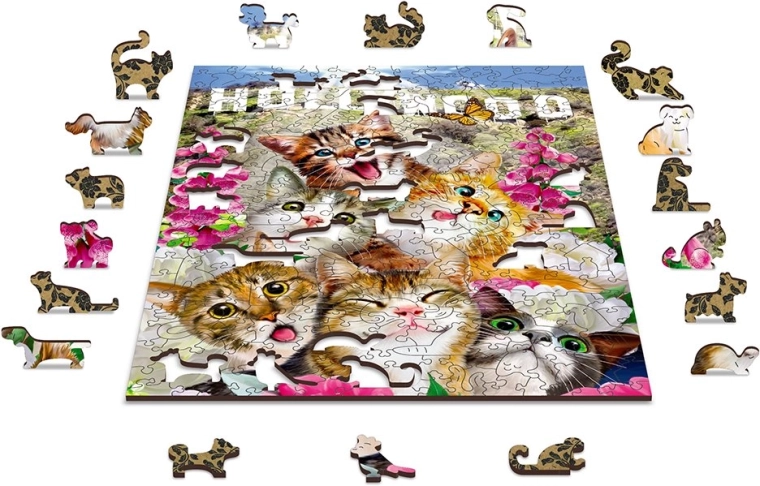 Puzzle ecologic din lemn