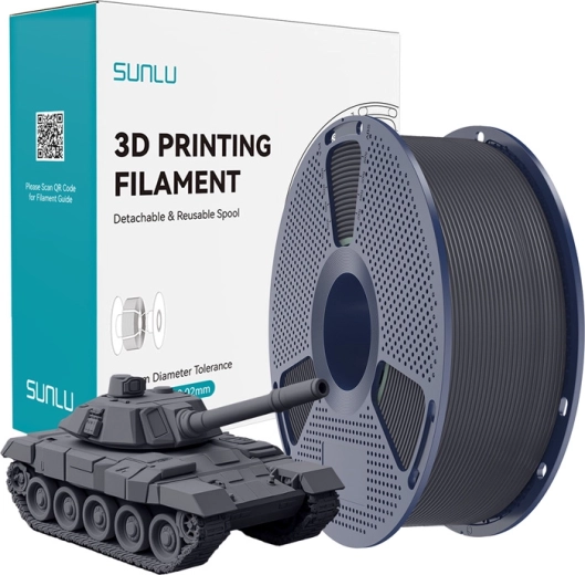 Filament Sunlu PLA+ high-speed gri